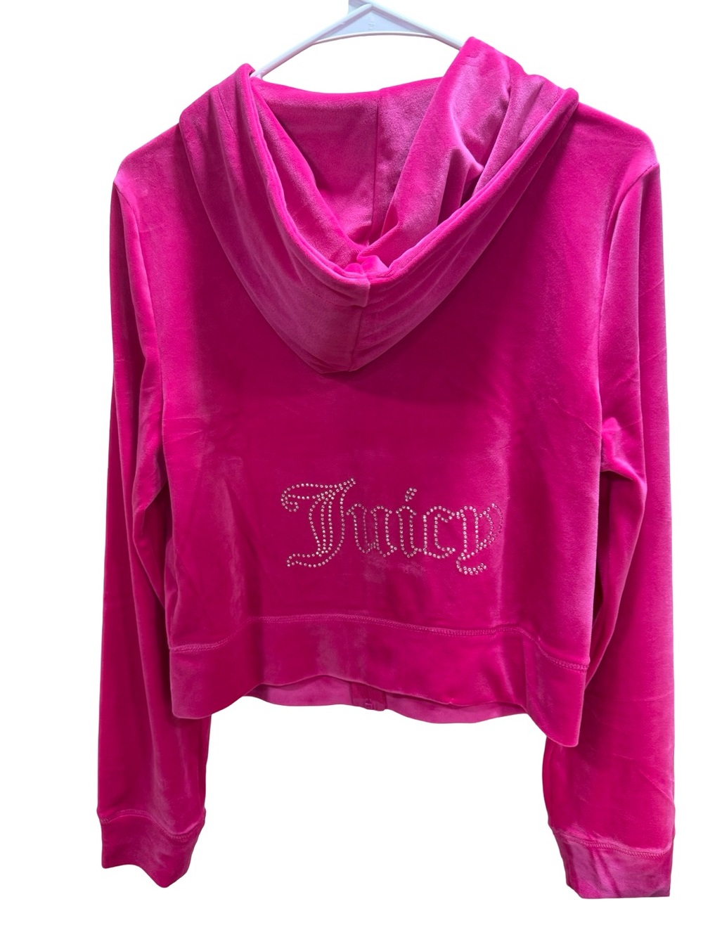 Juicy Couture Hot Pink Velour Zip Hoodie - Picture 2 of 9